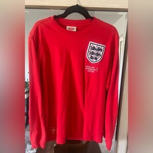 Mens Umbro England 1966 World Cup Final Winners Red Football Shirt #66- Size L